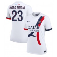 Paris Saint-Germain Randal Kolo Muani #23 Fußballbekleidung Auswärtstrikot Damen 2024-25 Kurzarm